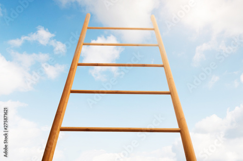Development and Motivation. Ladder Against Blue Sky