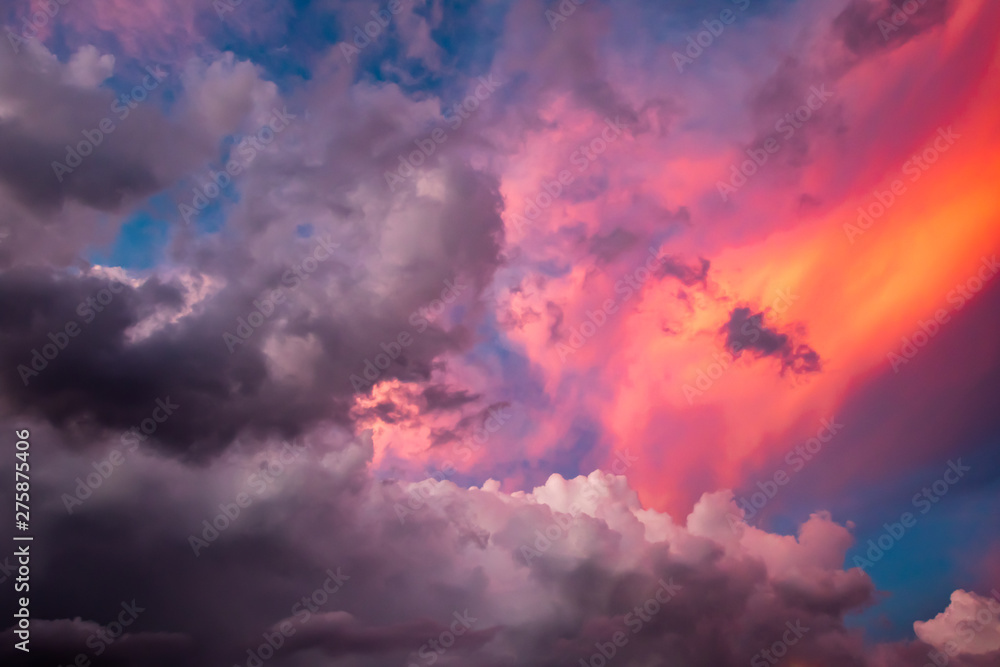Brilliant light show as storm clouds dissipate following a late afternoon thunderstorm in Cocoa Beach, Florida (USA). Brilliant light show as storm clouds dissipate following a late afternoon thunderstorm in Cocoa Beach, Florida (USA).