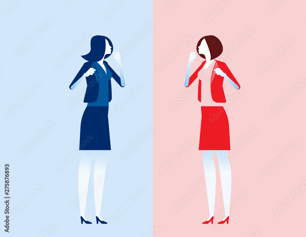 Serious trade tension or trade war. Concept business financ and economy war vector illustration, Between USA and China, Depicts trade deficit, Serious trade tension or trade war. Concept business financ and economy war vector illustration, Between USA and China, Depicts trade deficit,