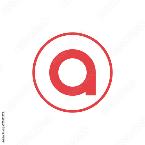 Free Download vector illustration letter a negative space letter o icon logo design - GFXLoad