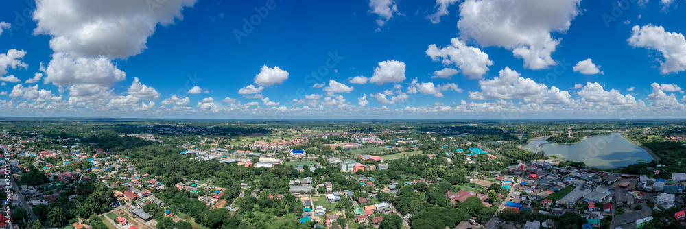 Panorama image, top view of Sisaket province