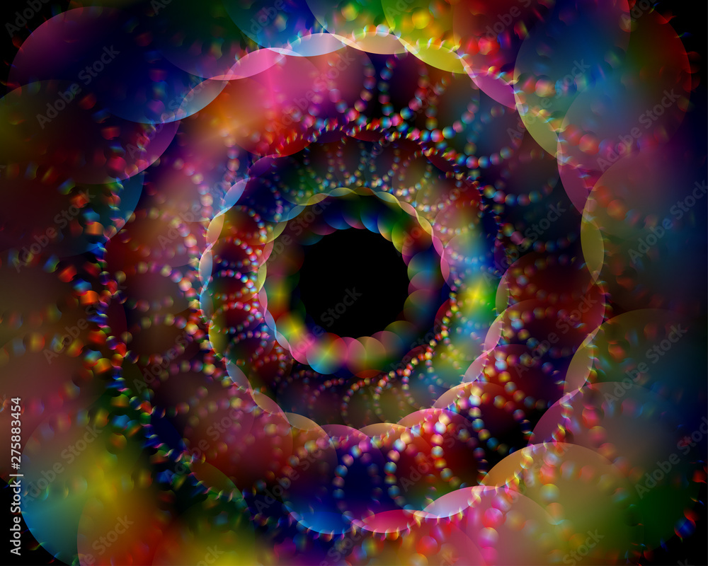 Colorful vector design with black background
