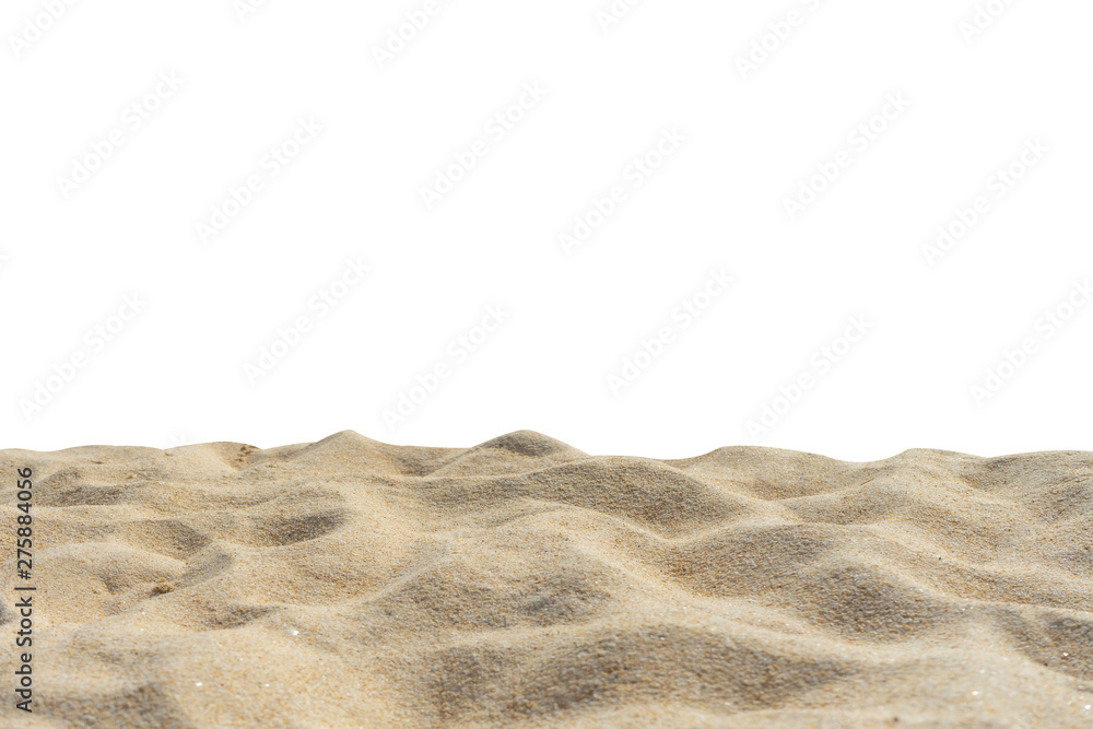 Beach sand texture di-cut on white screen. Beach sand texture di-cut on white screen.