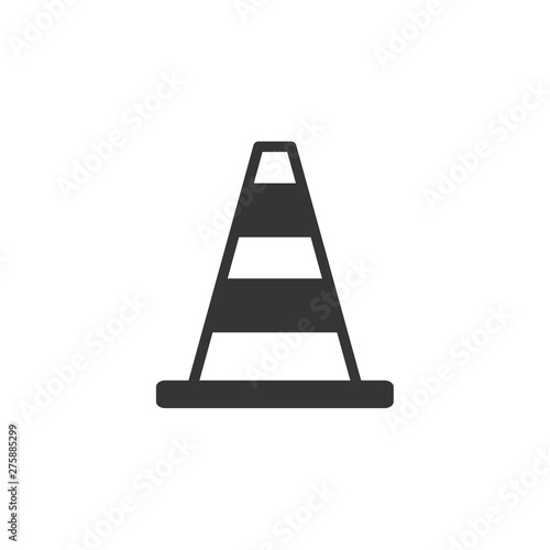 Traffic warning icon template black color editable. Traffic warning symbol vector sign isolated on white background. Simple logo vector illustration for graphic and web design.