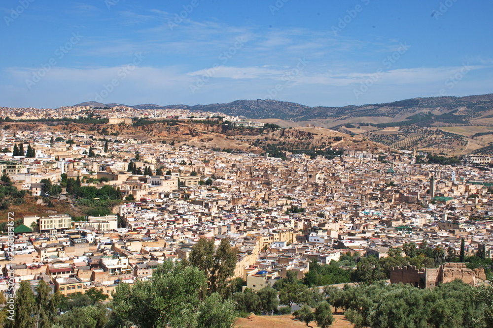 Scenic view of Fes in Morocco