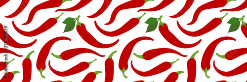 Chilli seamless pattern. Hot pepper. Spicy taste. Red vegetable. Paprika. Hand drawn doodle vector sketch. Healthy food. Vegetarian product. Jalapeno sauce. Mexican, Georgian or Caucasian menu