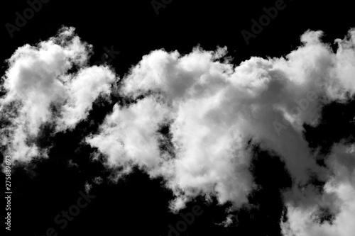 White cloud object for nature design summer background
