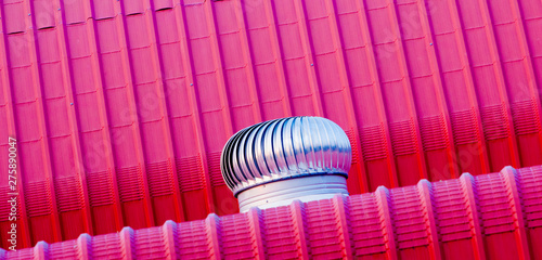 air ventilator on the roof of factory.