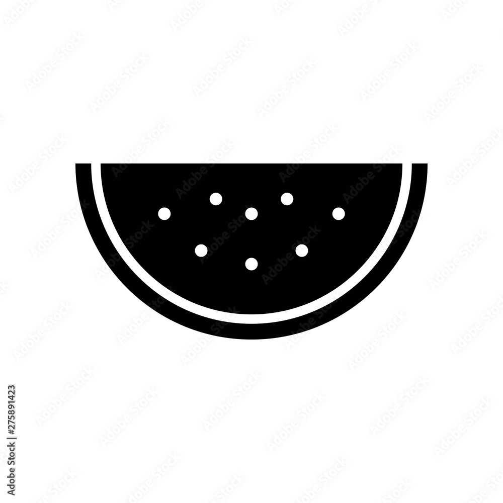 Watermelon slice vector, Summer party related solid icon Watermelon slice vector, Summer party related solid icon
