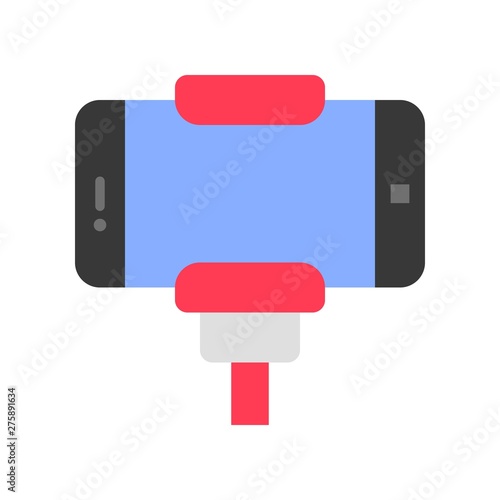 Selfie vector, Summer party related flat icon
