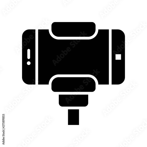 Selfie vector, Summer party related solid icon