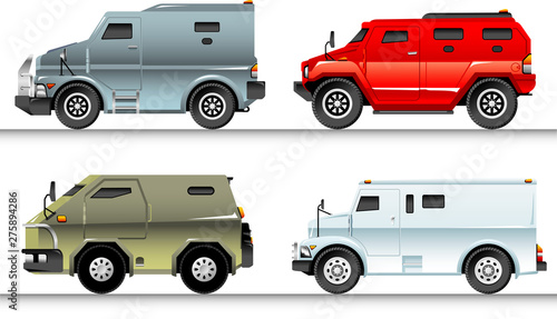 Armored Trucks Set