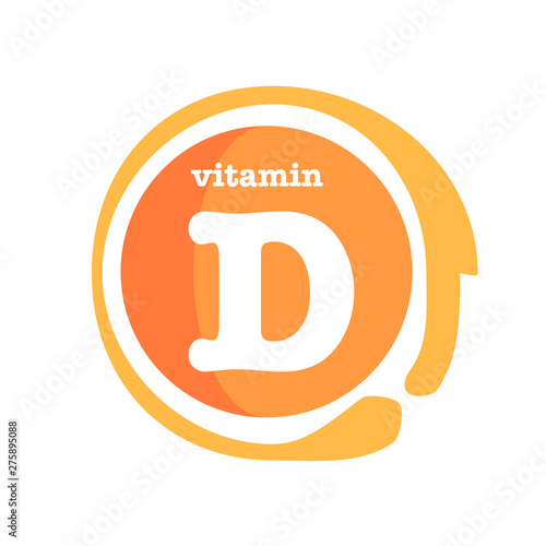 Vitamin D sun shining icon collection set, cholecalciferol. golden drop Vitamin complex drop. Medical for heath Vector illustration