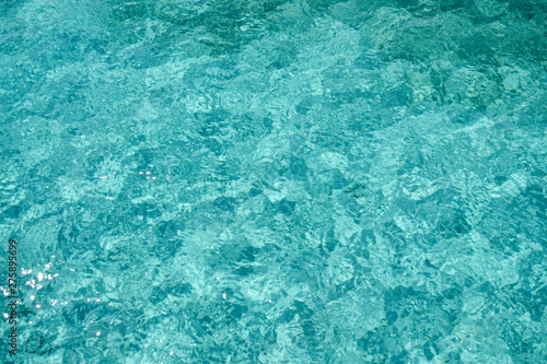 Clear sea water texture. Transparent tropical ocean.