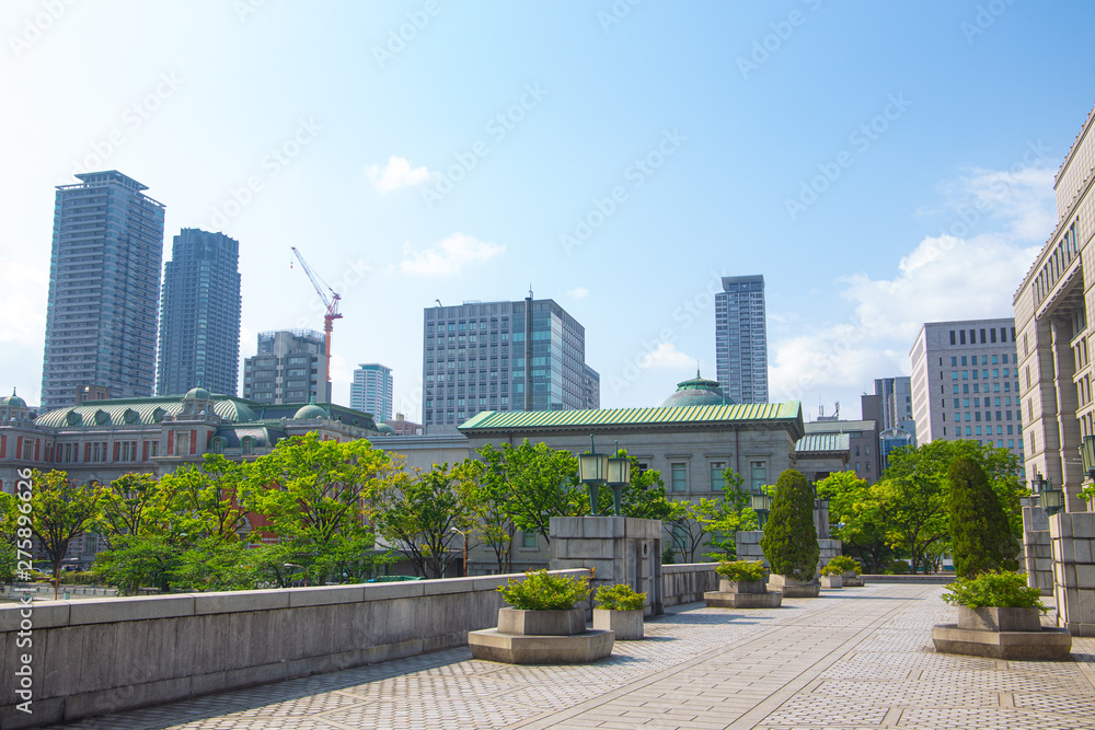 Obraz premium 大阪のビジネス街