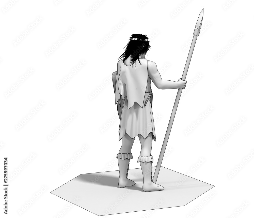 3d render, warrior character, illustration 3d render, warrior character, illustration