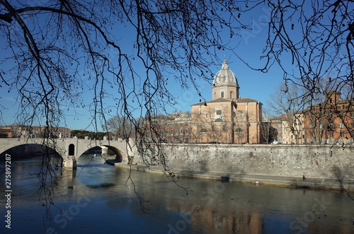 Rome cityscape streets historic center Italy