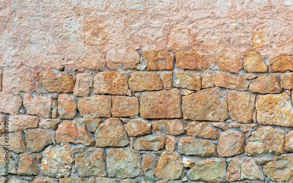 Fototapeta premium Old wall in vintage style as abstract background