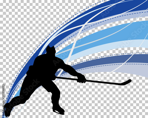 Hockey player silhouette