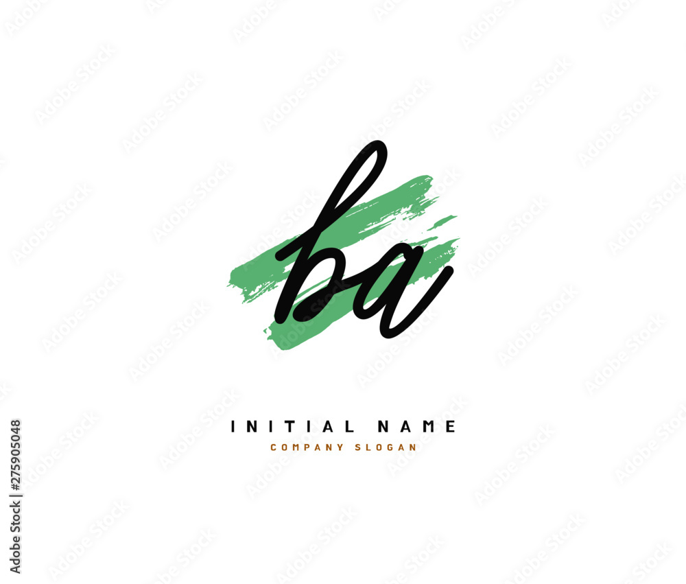 B A BA Beauty vector initial logo, handwriting logo of initial signature, wedding, fashion, jewerly, boutique, floral and botanical with creative template for any company or business. B A BA Beauty vector initial logo, handwriting logo of initial signature, wedding, fashion, jewerly, boutique, floral and botanical with creative template for any company or business.