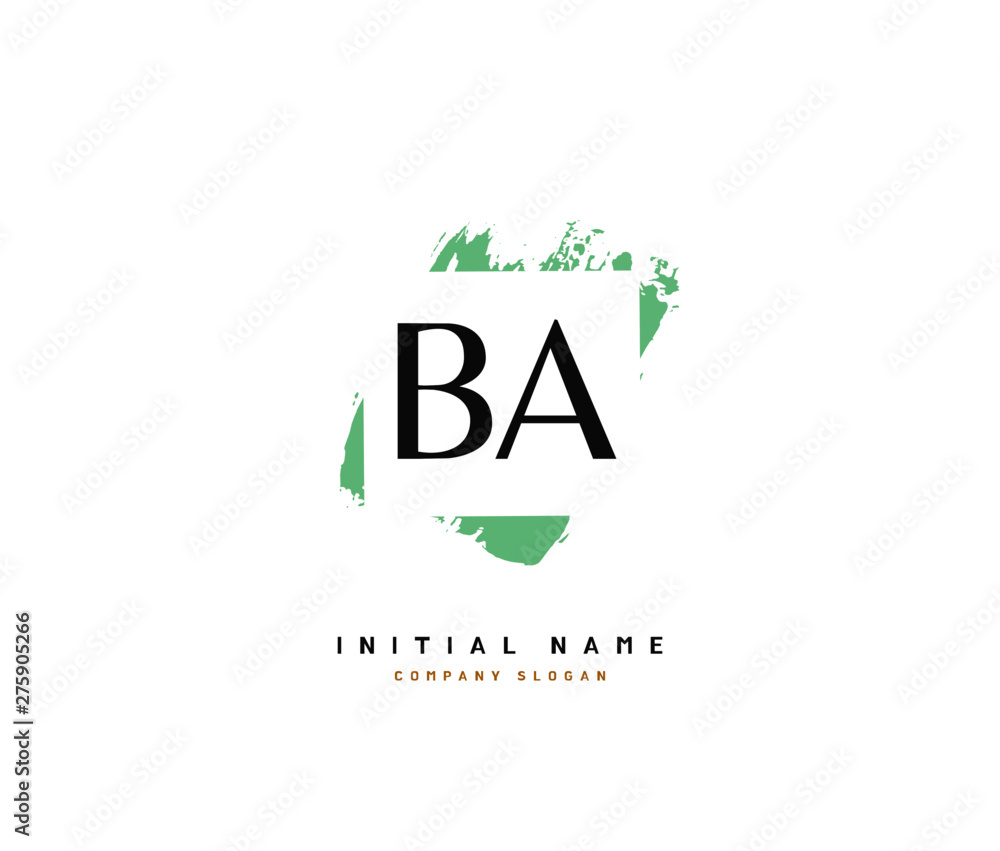 B A BA Beauty vector initial logo, handwriting logo of initial signature, wedding, fashion, jewerly, boutique, floral and botanical with creative template for any company or business. B A BA Beauty vector initial logo, handwriting logo of initial signature, wedding, fashion, jewerly, boutique, floral and botanical with creative template for any company or business.