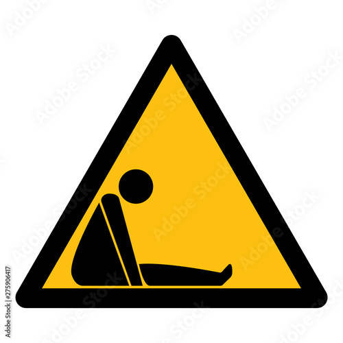 Confined Space Symbol Sign Isolate On White Background,Vector Illustration EPS.10