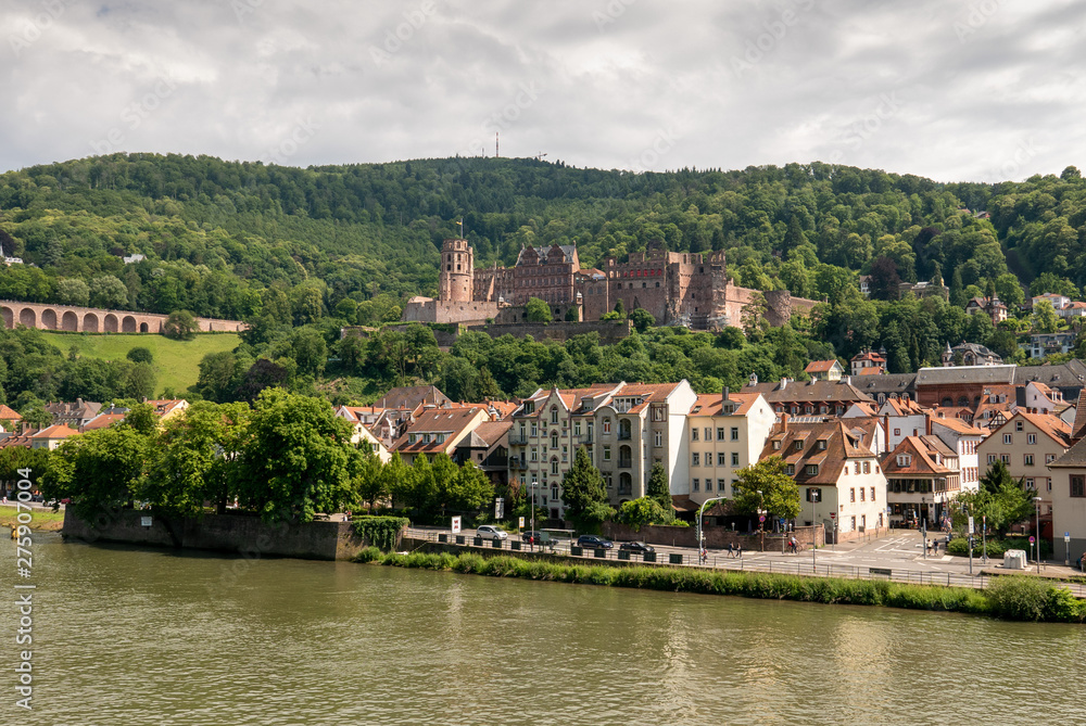 View of the ruins of the Heidelberg castle