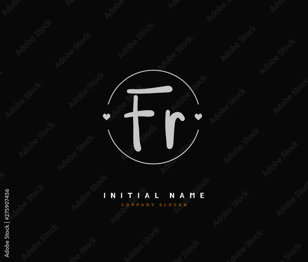 F R FR Beauty vector initial logo, handwriting logo of initial signature, wedding, fashion, jewerly, boutique, floral and botanical with creative template for any company or business. F R FR Beauty vector initial logo, handwriting logo of initial signature, wedding, fashion, jewerly, boutique, floral and botanical with creative template for any company or business.