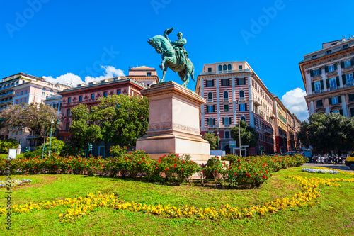 Piazza Corvetto square in Genoa