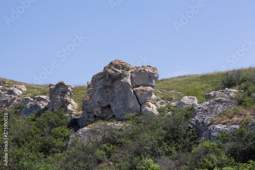 rocks and sky