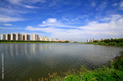 waterfront city building scenery © zhang yongxin