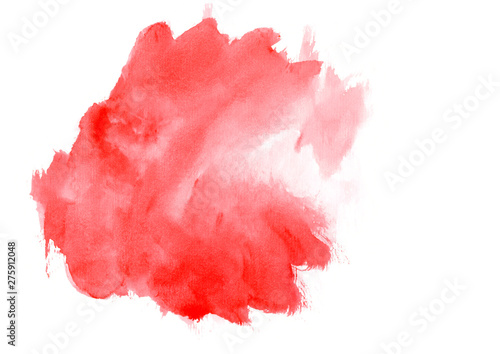 red abstract watercolor strokes.Colorful banner in high resolution
