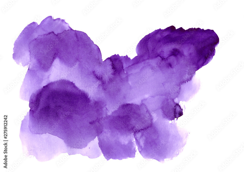 watercolor abstract strokes with purple shades.High resolution banner