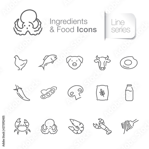 Food   ingredients related icons
