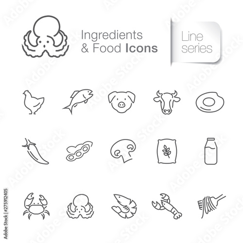 Food & ingredients related icons