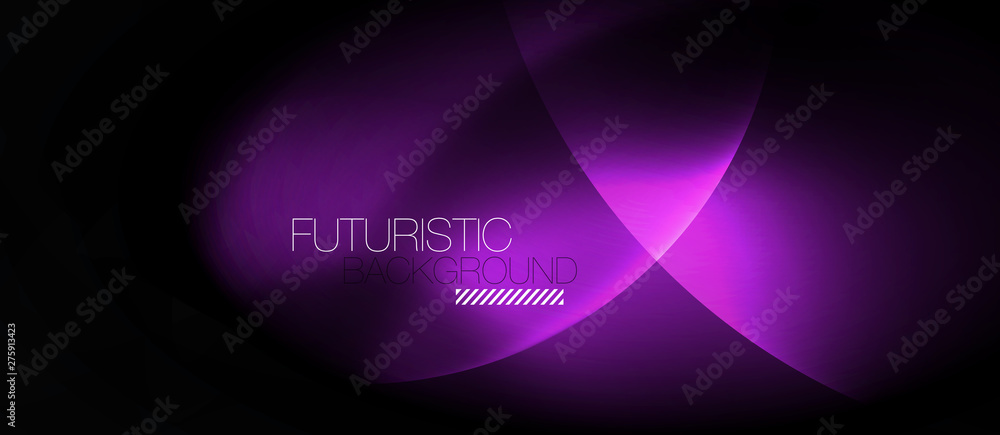 Shiny neon circles abstract background Shiny neon circles abstract background