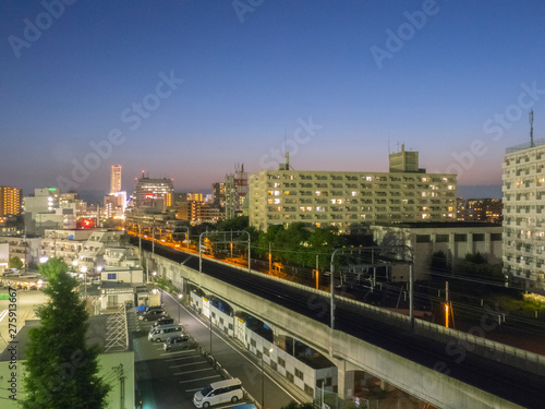 日本の都市の夜景