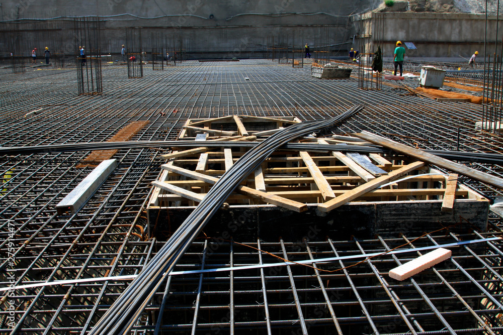 Reinforced concrete casting framework