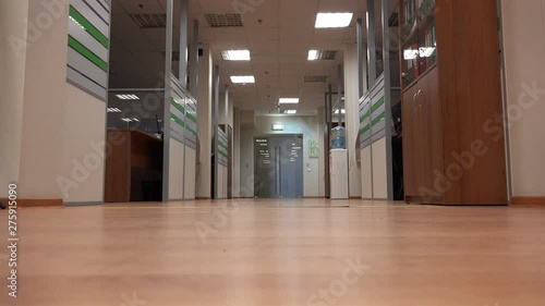 in the empty office turned on the light.