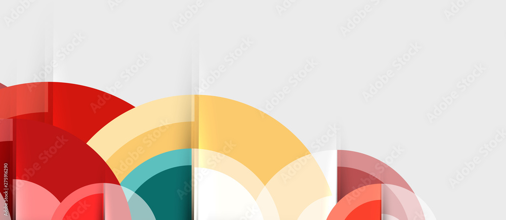 Obraz premium Circular geometrical design template