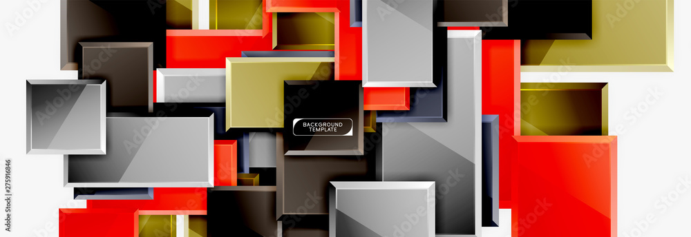 Abstract square composition for background, banner or logo Abstract square composition for background, banner or logo