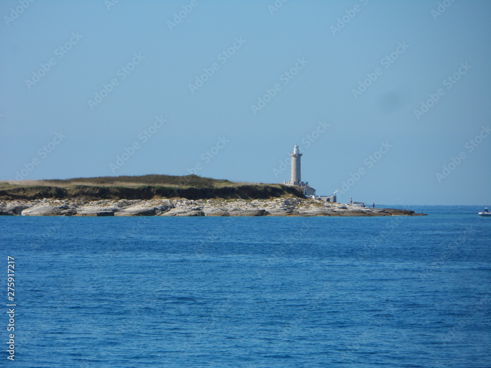 lighthouse on coast of croatia