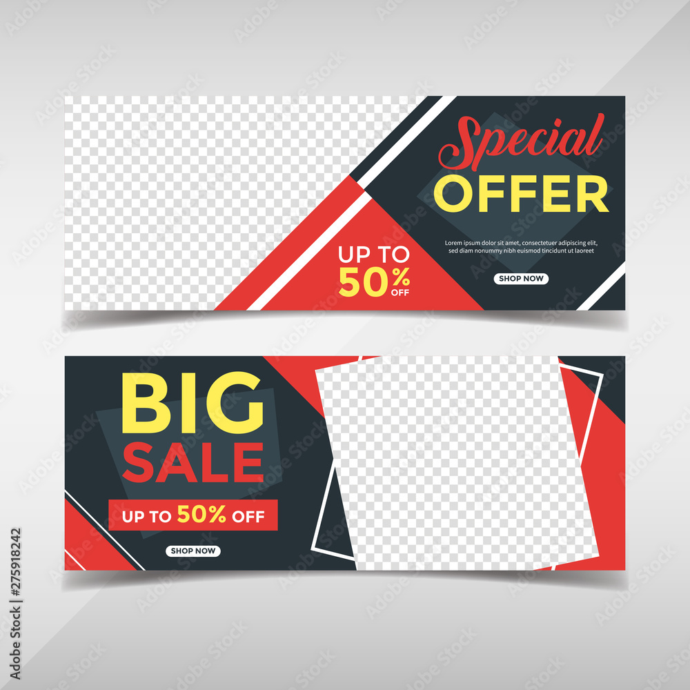 Sale banner collection. Banner template for fashion sale, business promotion, social media post, etc. Vol.53 Sale banner collection. Banner template for fashion sale, business promotion, social media post, etc. Vol.53