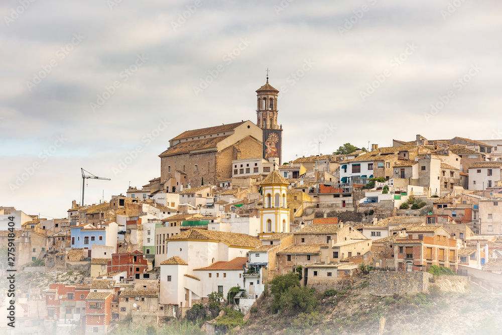 a view of Cehegin city, province of Murcia, Spain