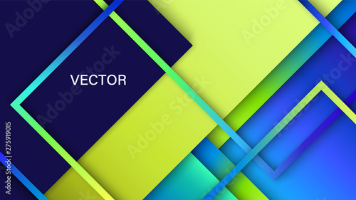 Abstract Colorful Background. Geometric Vector Illustration. Aspect Ratio 16:9. EPS 10 Format.