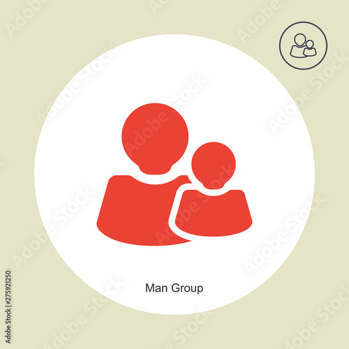 Man-Group vector icon