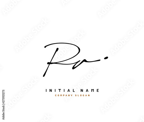 R A RA Beauty vector initial logo, handwriting logo of initial signature, wedding, fashion, jewerly, boutique, floral and botanical with creative template for any company or business.