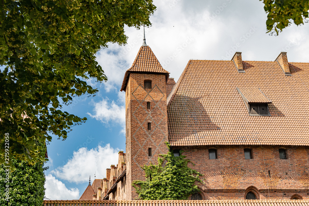 The biggest castle in the world in Malbork, Poland