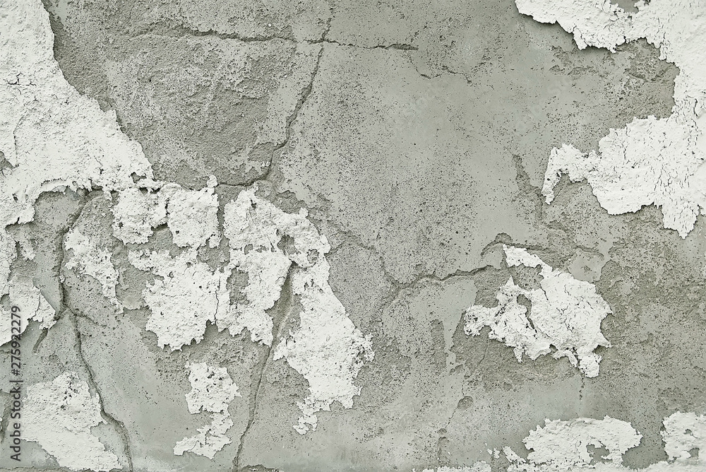 Obraz premium Old grey stone concrete wall background texture