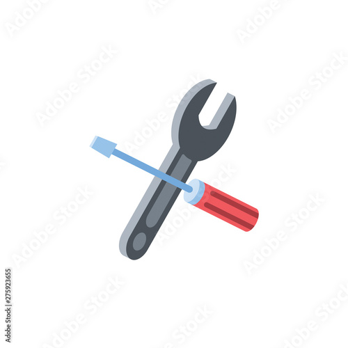 Repair service vector 3d isometric color icon new flat style. Creative illustration, idea for infographics.